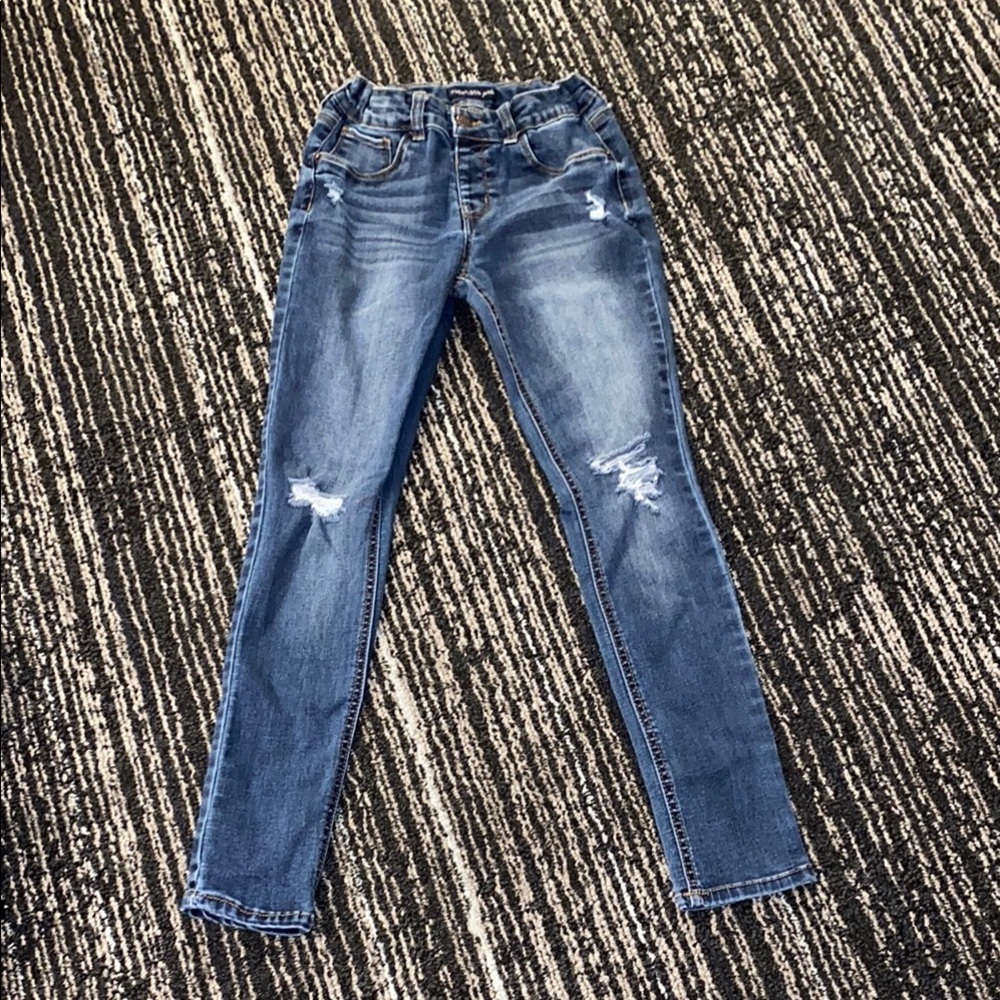 Imperial Star Blue Skinny Jeans Distressed